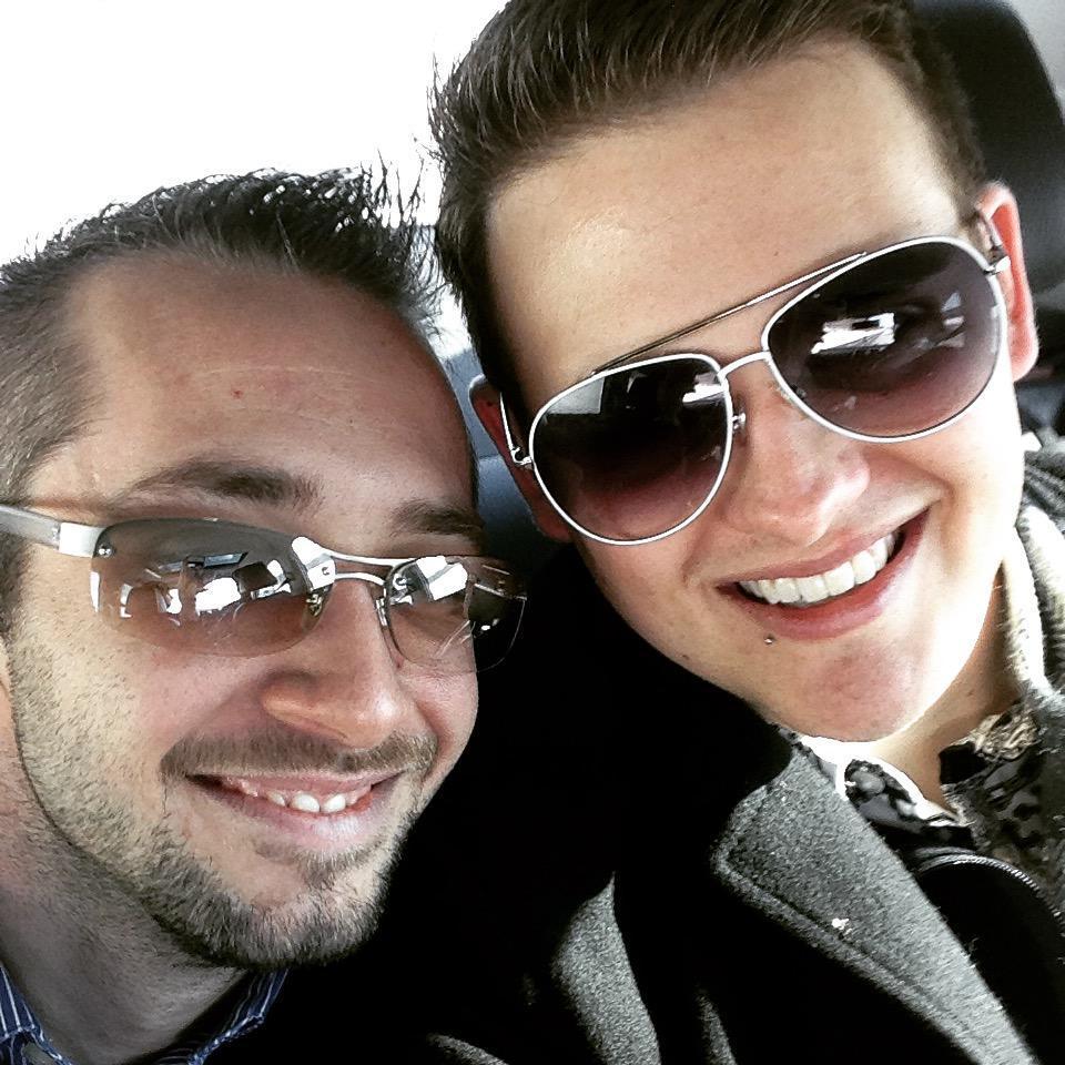 Drew and Cam on a horse-drawn carriage ride in February 2015.