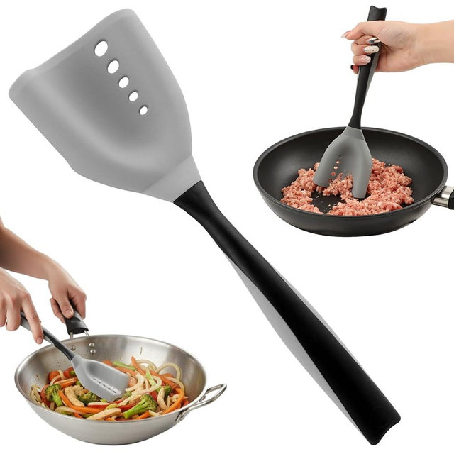 Meat Chopper Spatula Ground Beef Masher- Heat Resistant Mincing Spatula Meat Smasher Tool,Non Stick Ground Chopper Hamburger Grinder,for Beef,Potato Mix,Poultry Tenderizers