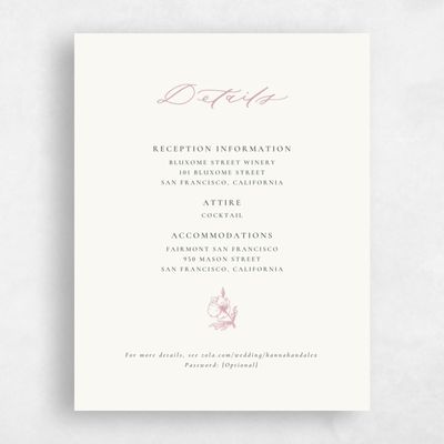 Pink Wedding Enclosure - Kianna