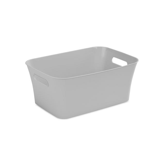 Mainstays Medium Bin Brushed Silver