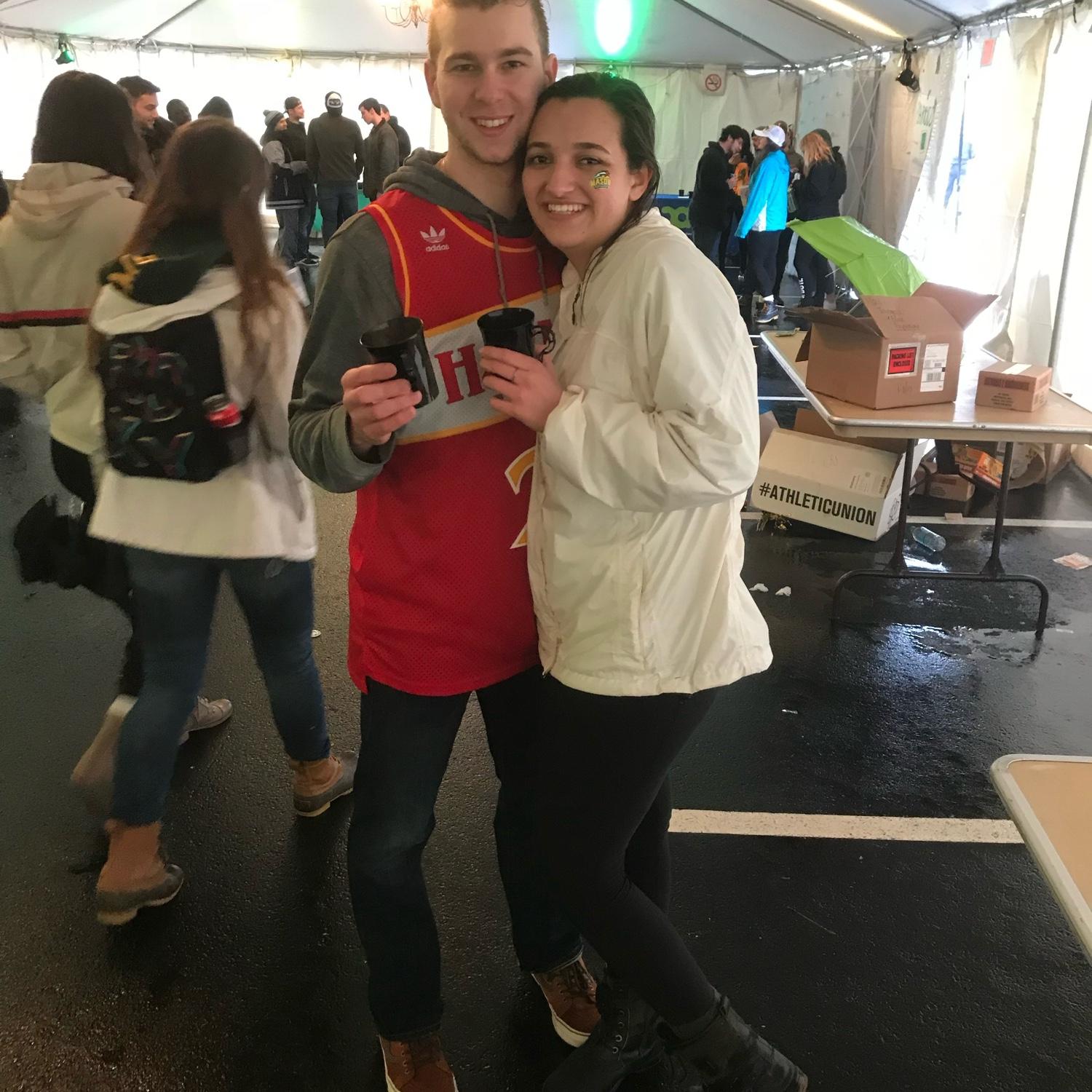Our first photo together!