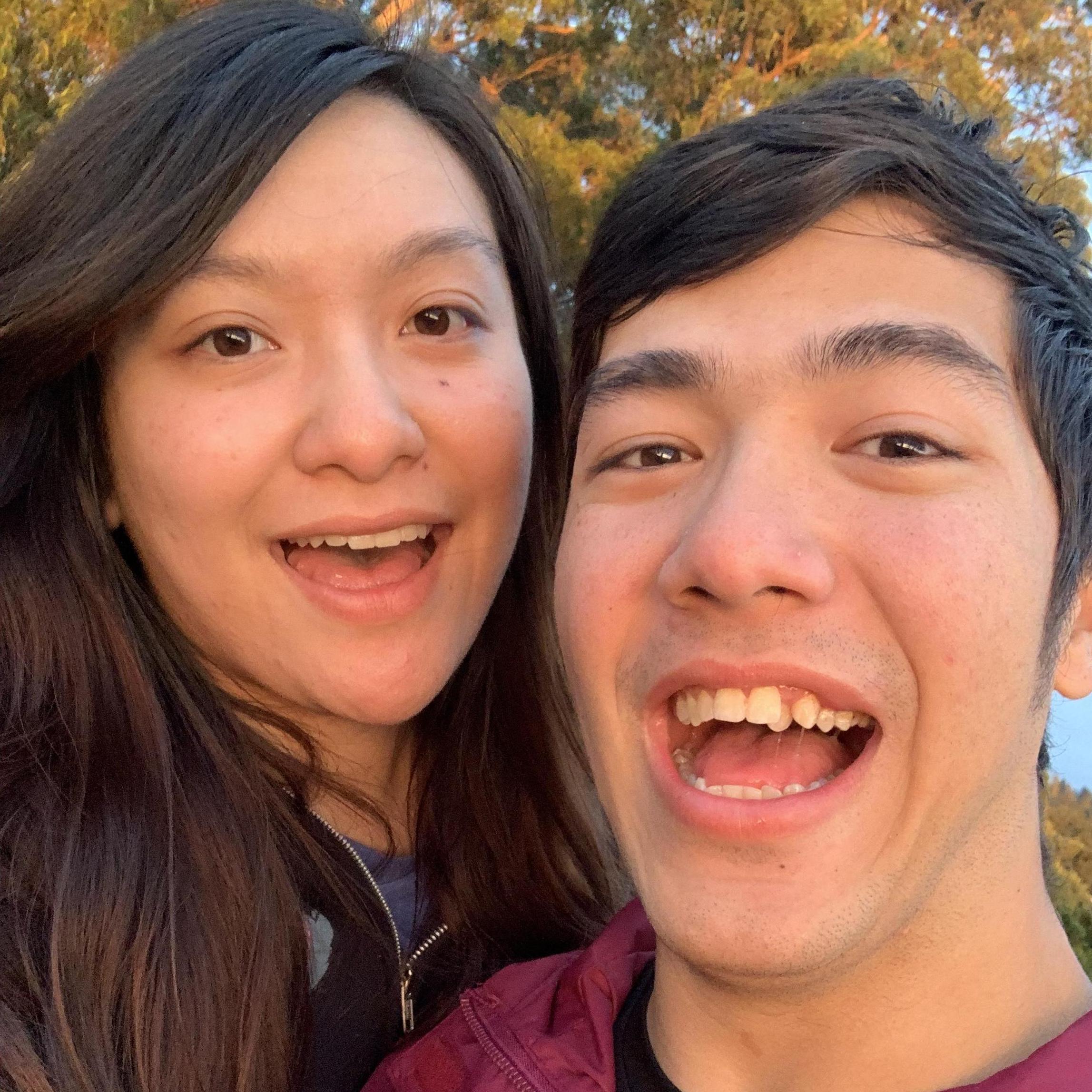 Watching the sunset in San Fran!