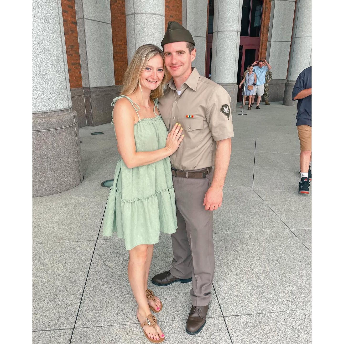 Noah's Turning Blue/Basic Training Graduation at Fort Benning in Georgia.
