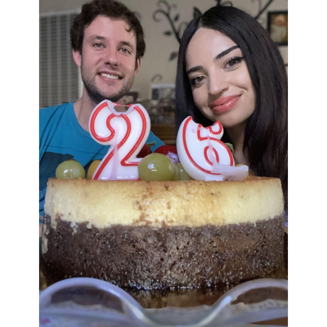 We celebrated our first birthdays as a couple