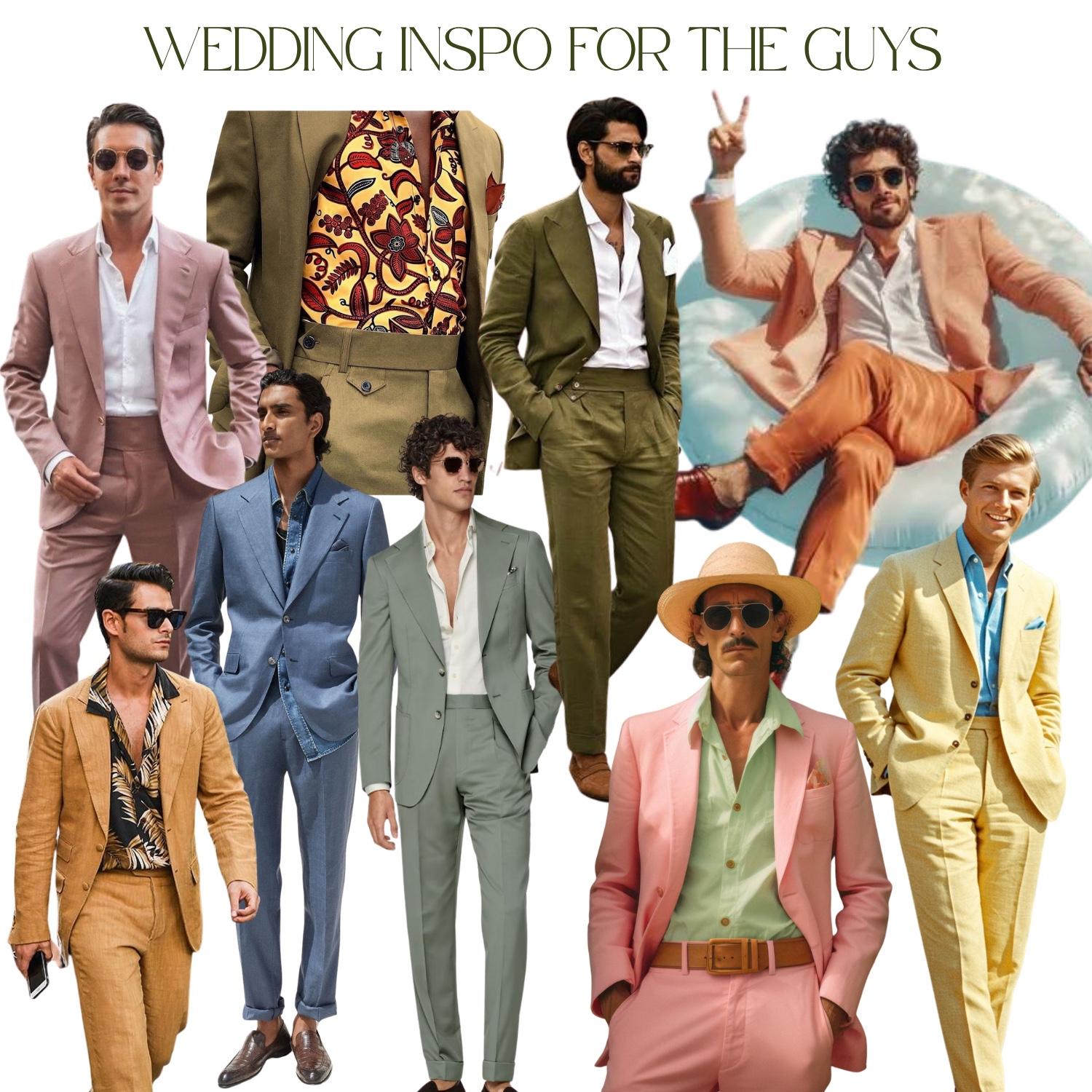 Colorful Formal - fun colored suits and dress shirts. No ties