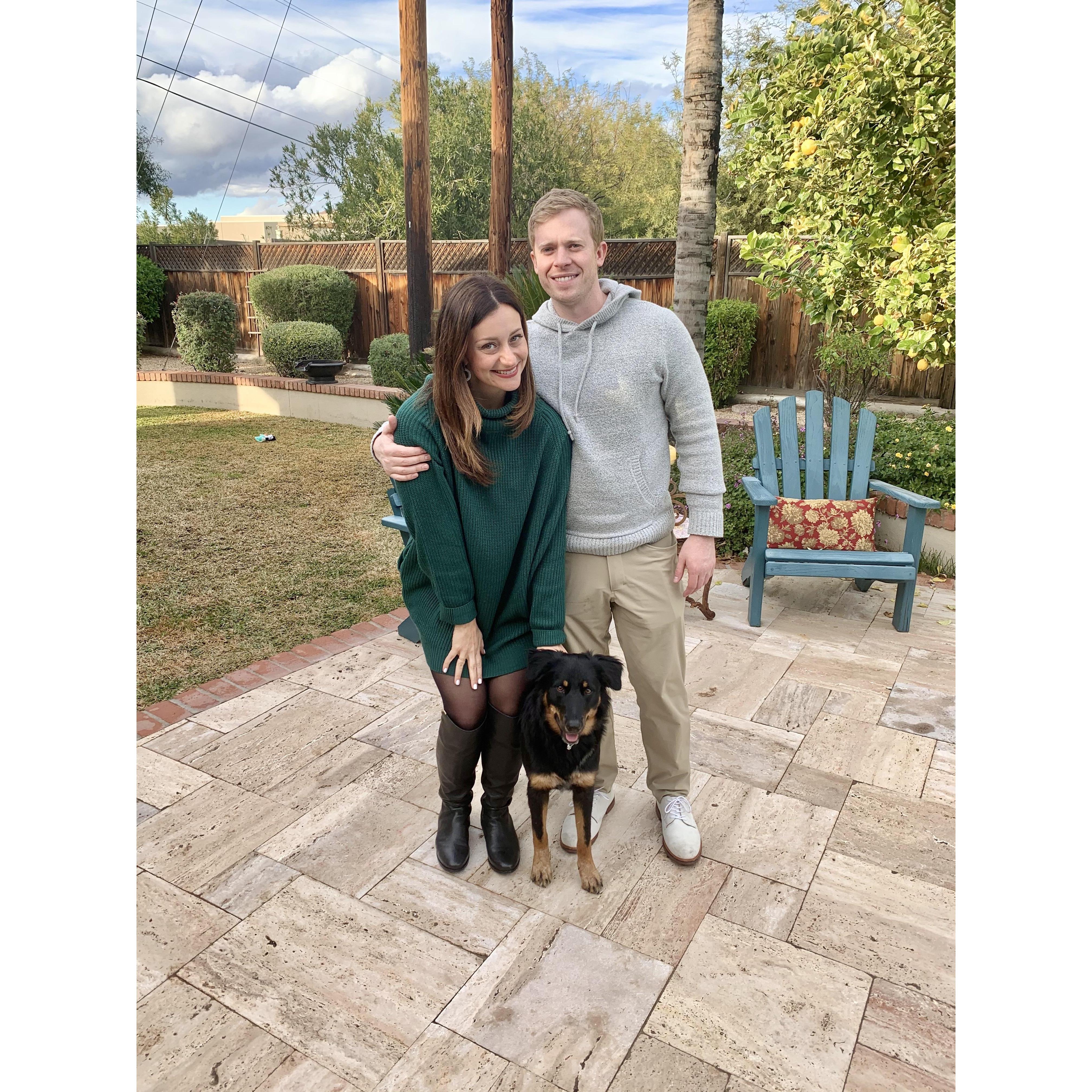 First Family Photo with our Olive!