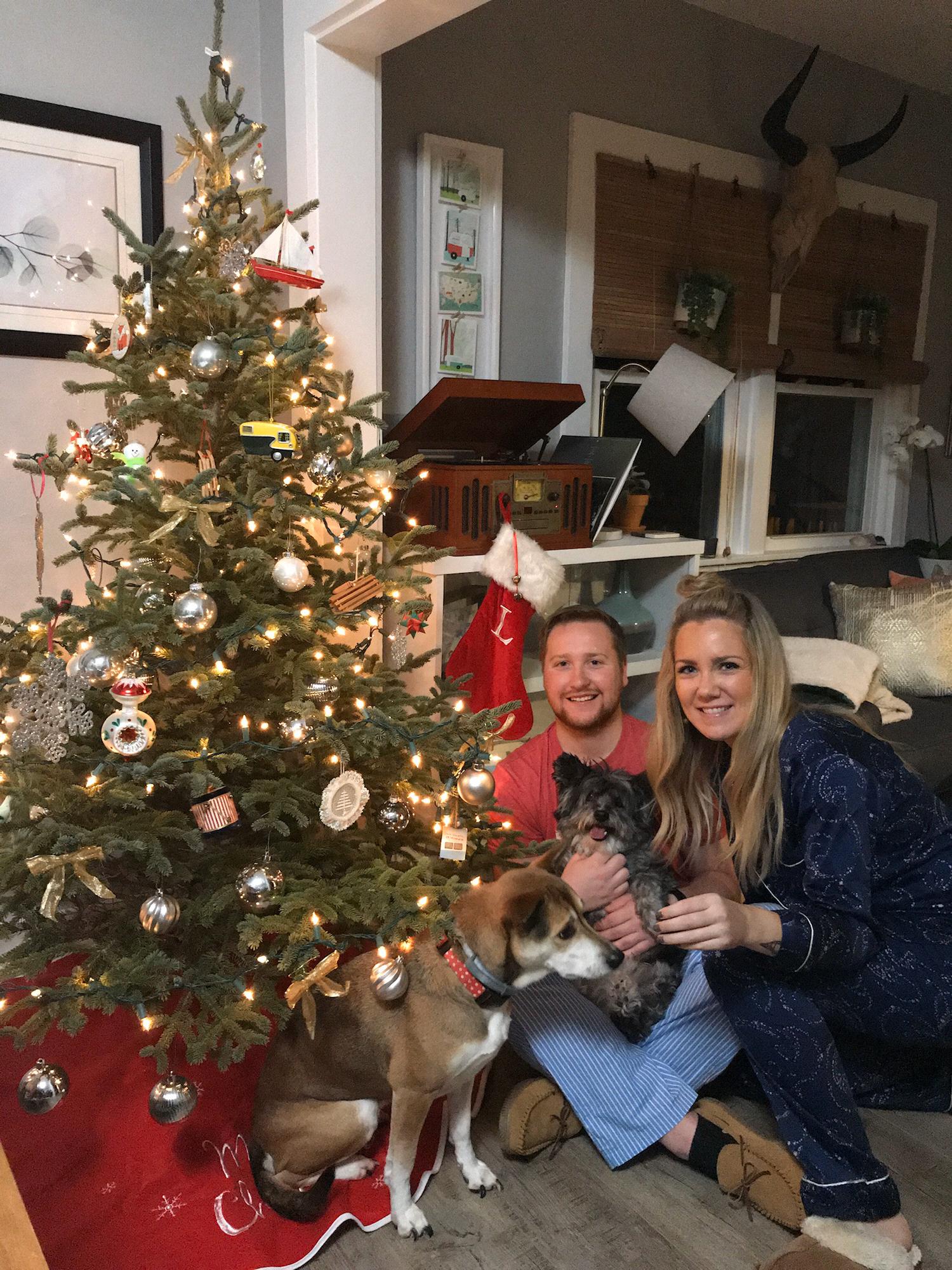 Our first Christmas together, December 2018.