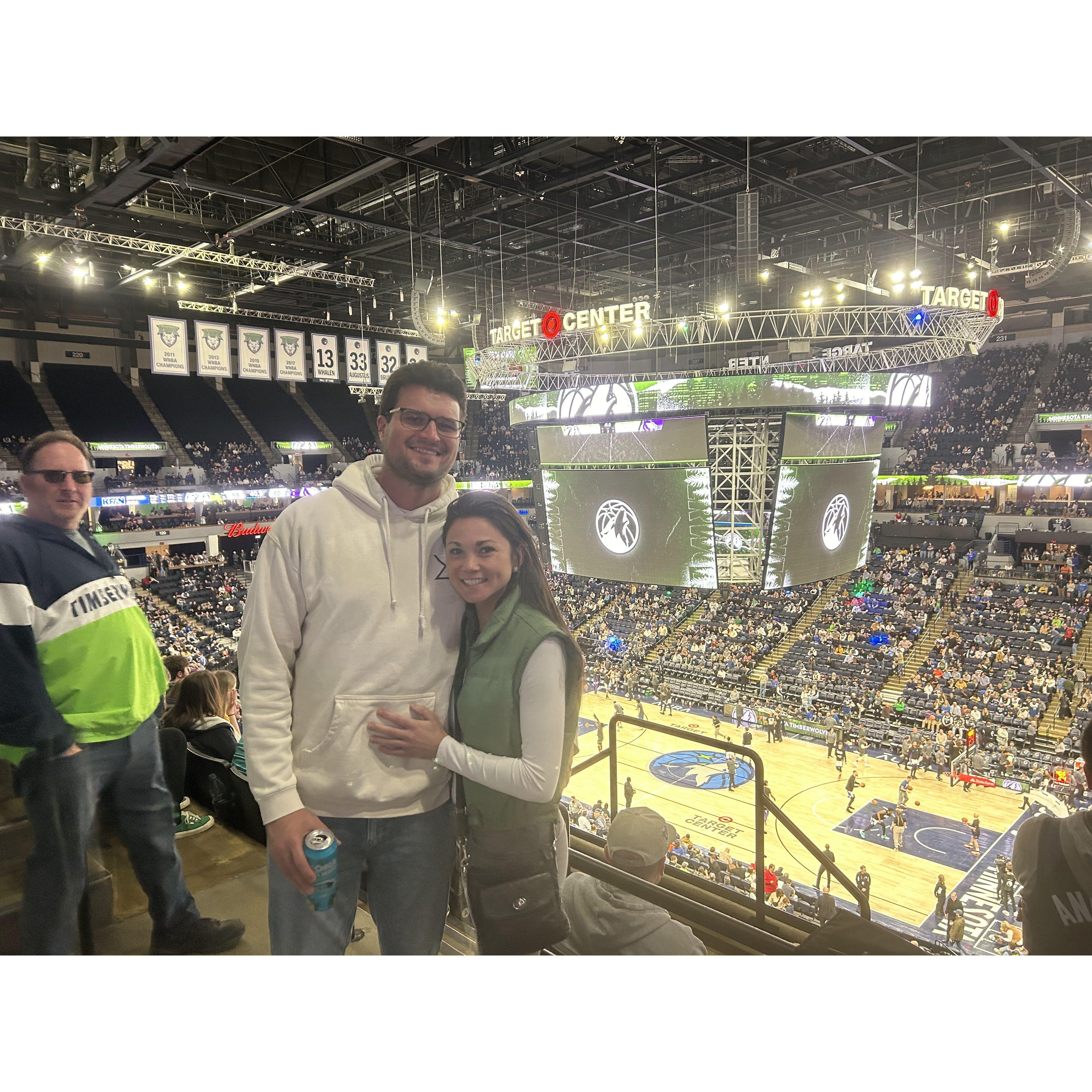 First Wolves game together