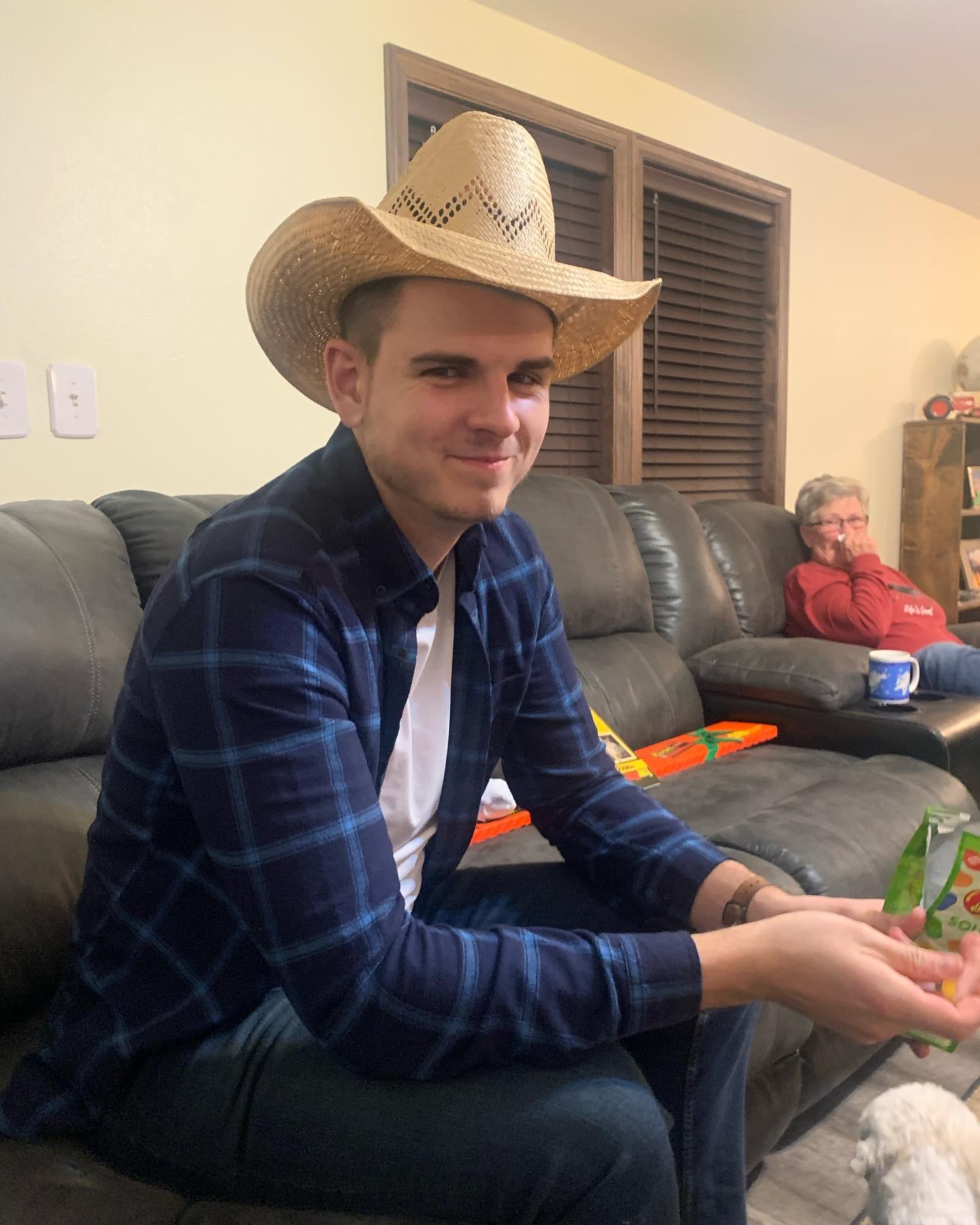 First family Christmas together (Berreth Side)! Wearing one of Grandpa Sonny’s hats❤️