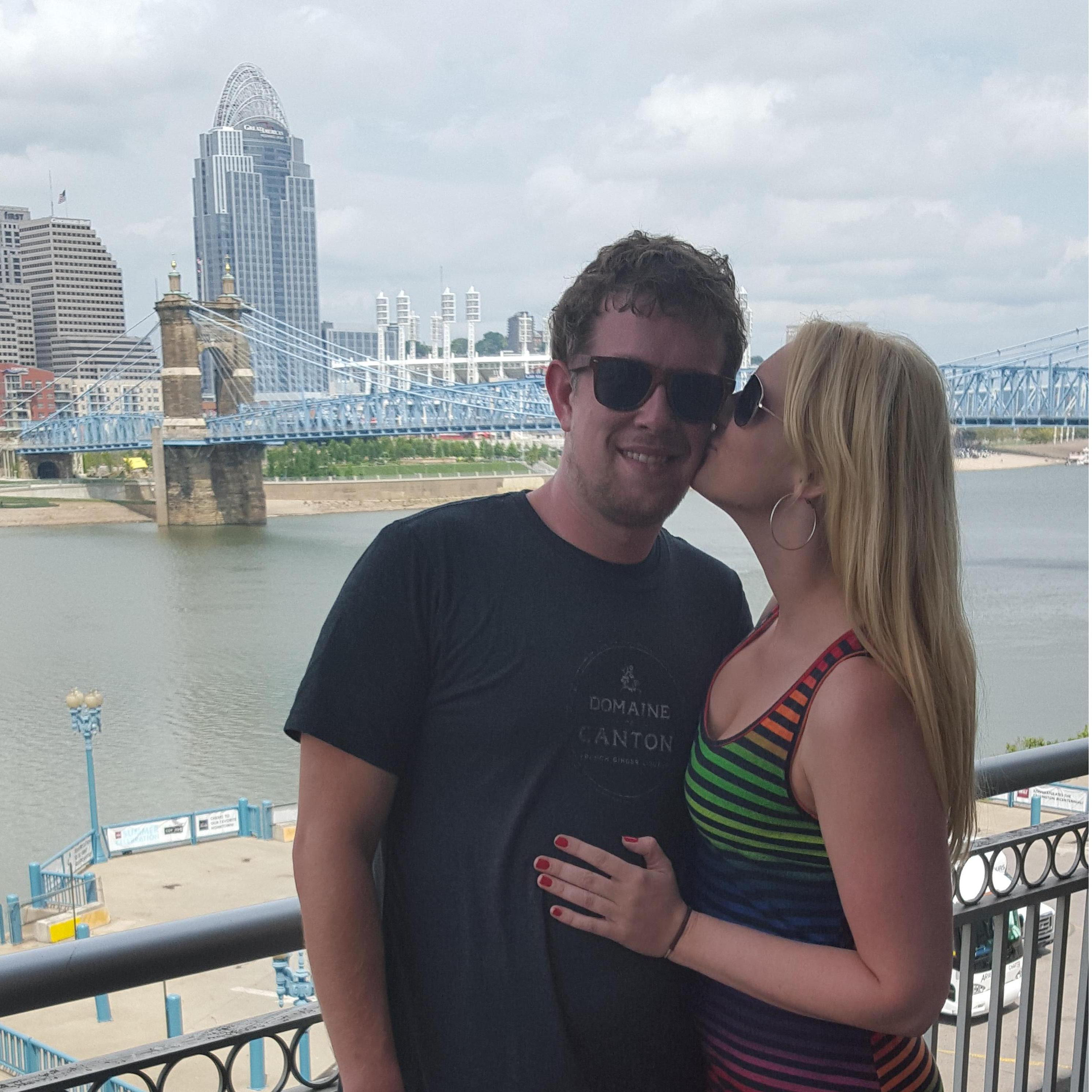 Cincinnati in town for a Reds game