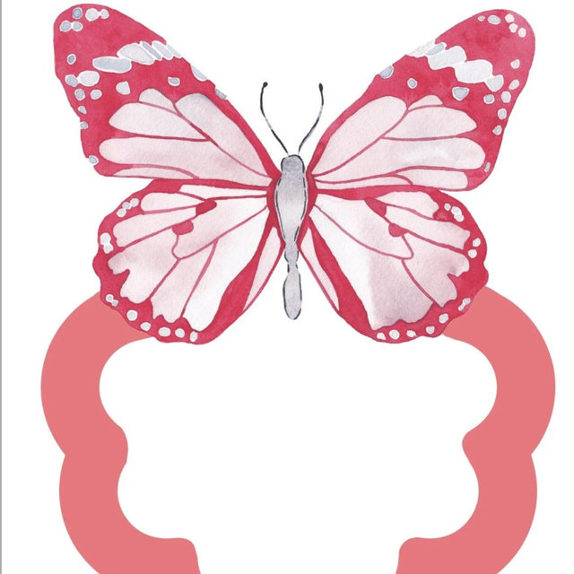 Pink Butterfly Napkin Ring — Catherine Cartie