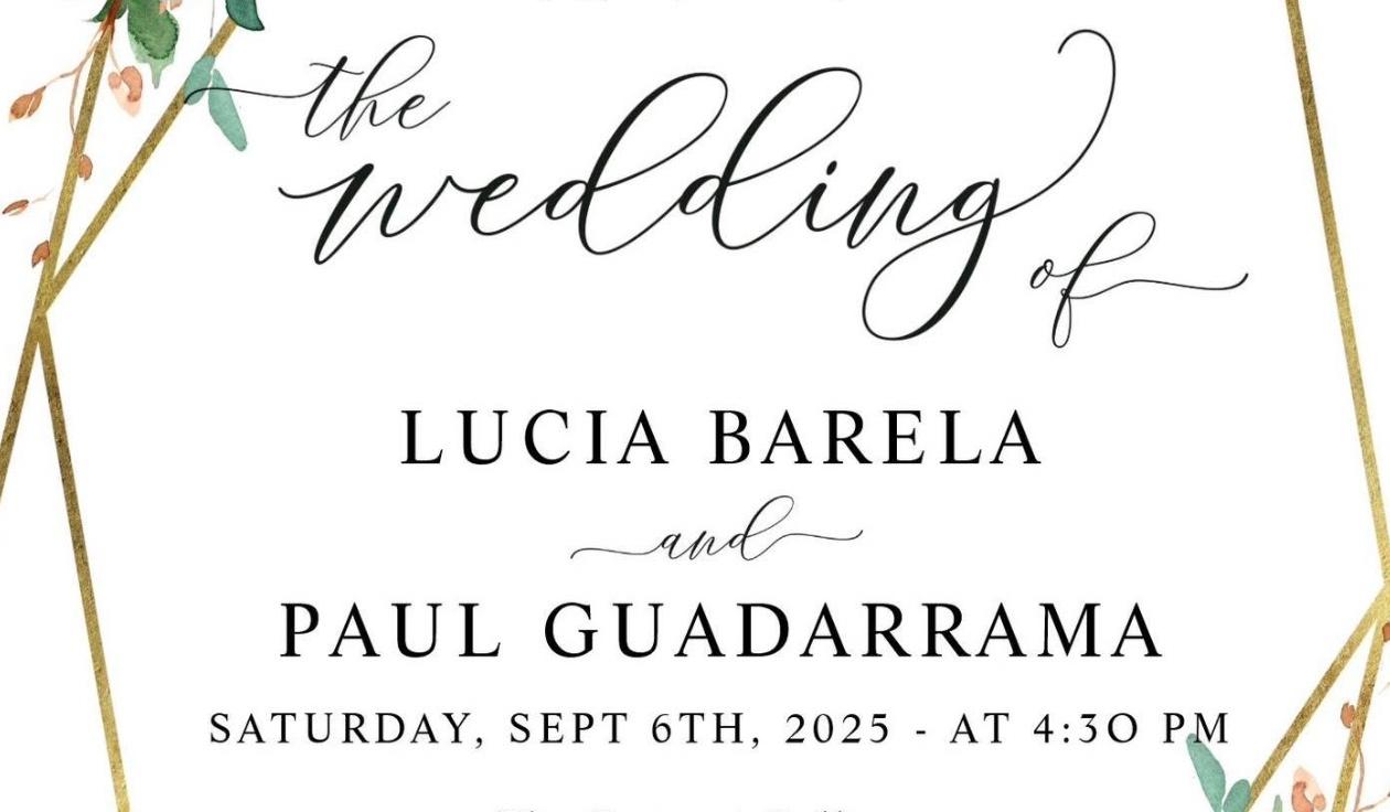 The Wedding Website of Lucy Barela and Paul Gaurdarama