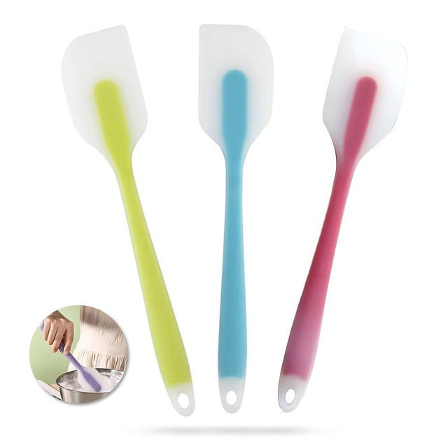3 Pcs Silicone Spatula,10.6 Inch Heat-Resistant Spatula,Non-stick Rubber Spatulas, Baking Mixing Tool(Large)
