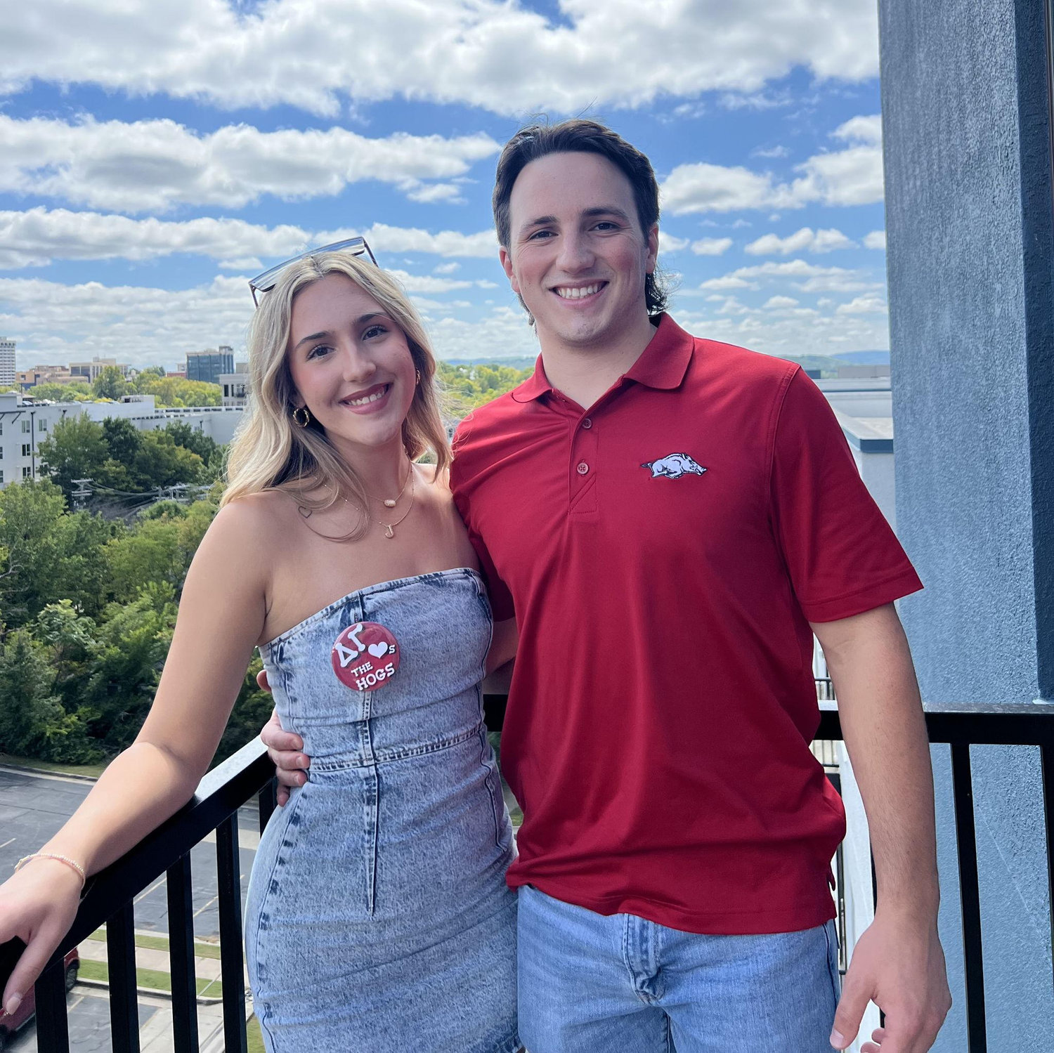 First Arkansas game day together!