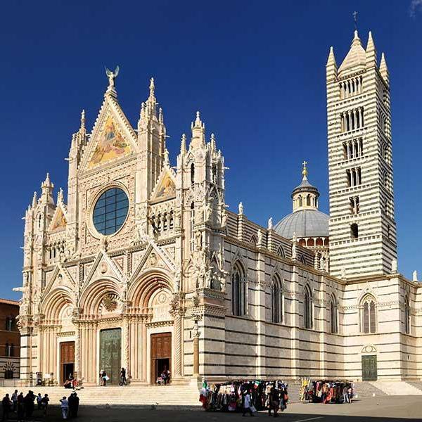 Siena's central cathedral. Talk about a show stopper!