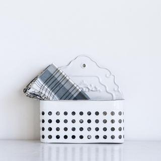 Enameled Wall Basket