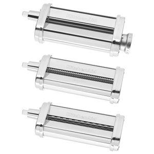 KitchenAid KSMPRA Stand Mixer Attachment Pasta Roller & Cutter, 3-Piece Set, Stainless Steel