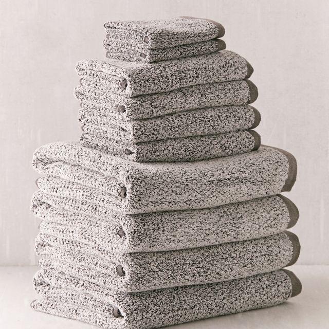 Everplush 10-Piece Diamond Jacquard Bath Towel Set
