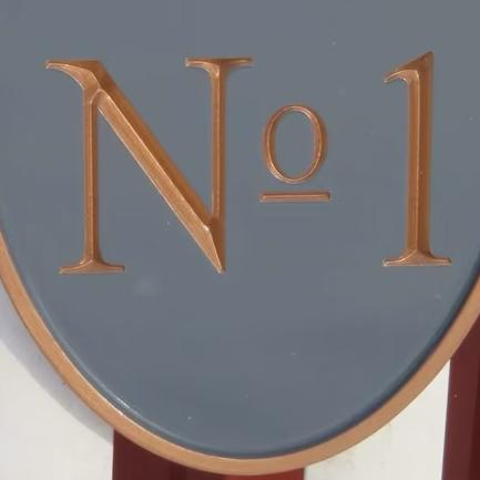 House Number Plaque - No. 1