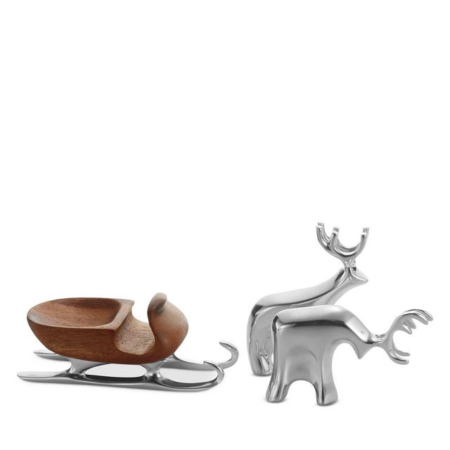 Namb� 3 Piece Miniature Sleigh with Pair of Reindeer