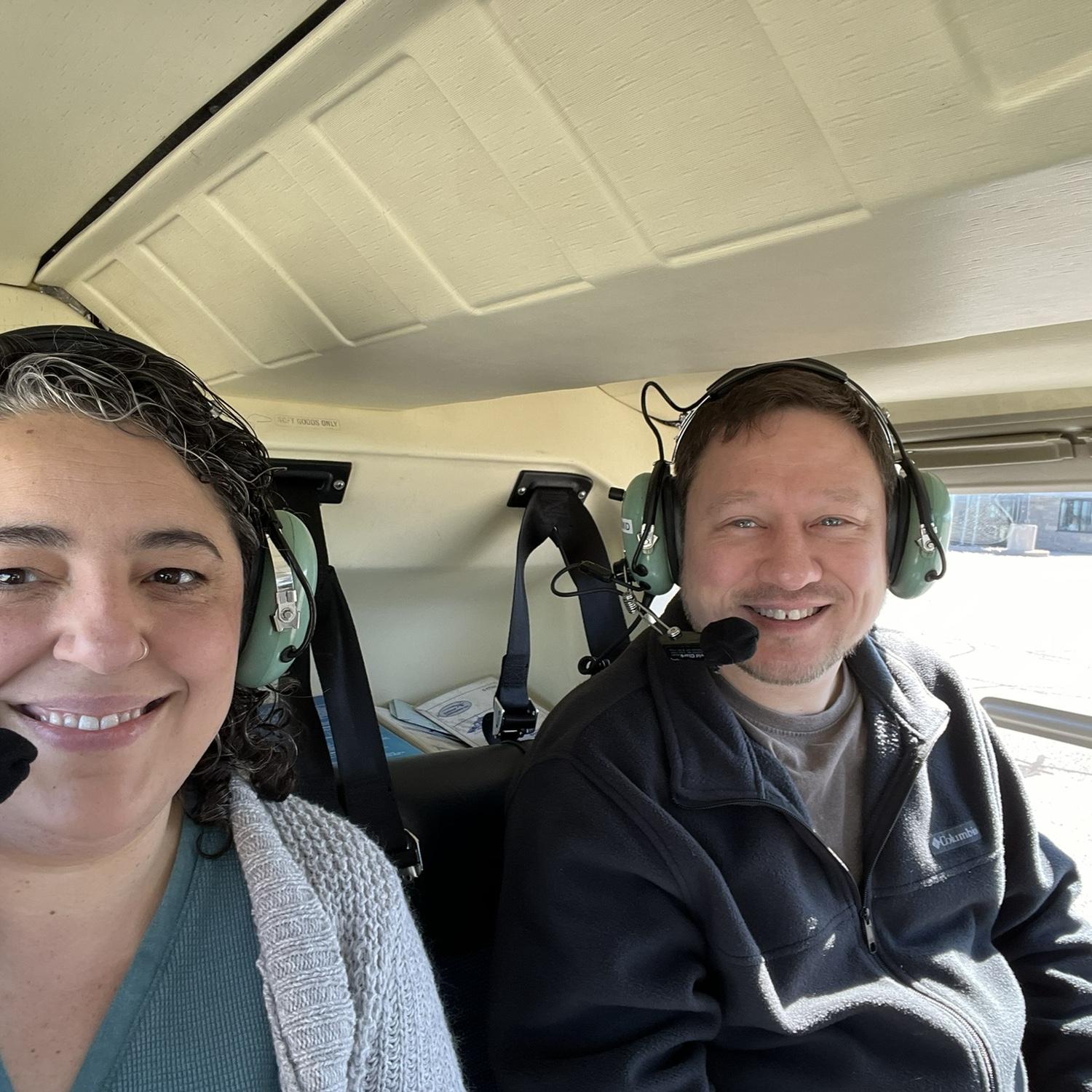 We took a helicopter ride over Niagara Falls!