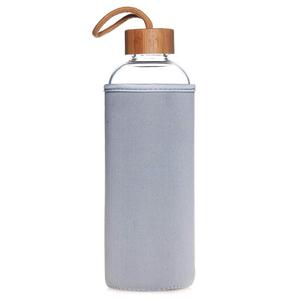 Life4u Sports Borosilicate Glass Water Bottle With Bamboo Lid Bpa Free 32 oz or 18 oz