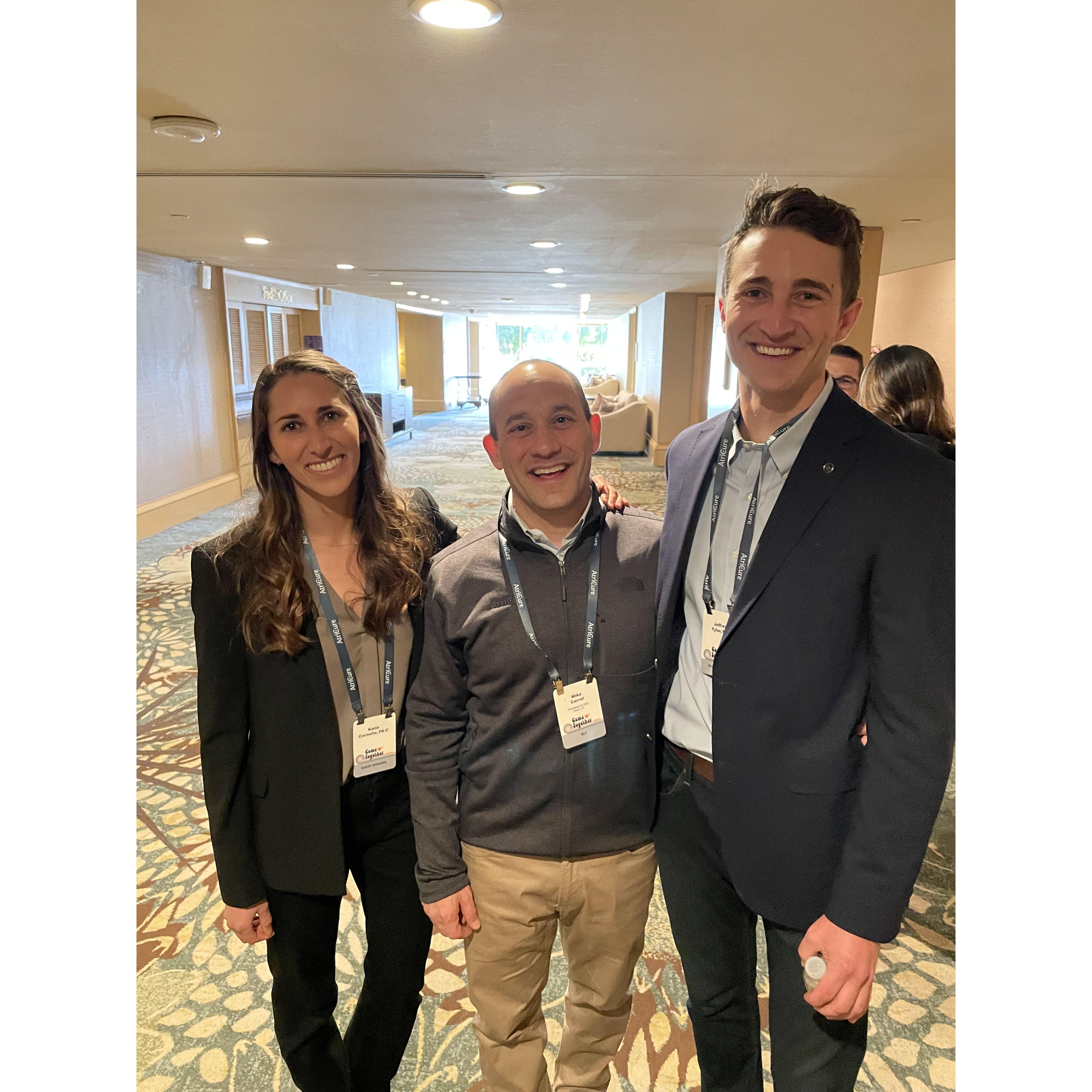 We even travel to conferences together for medical consulting and teaching..