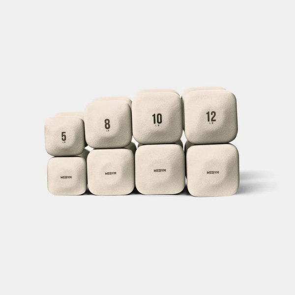 SafeGrip Dumbbell Sets - Sandstone / Medium set 5-12lb/ Light