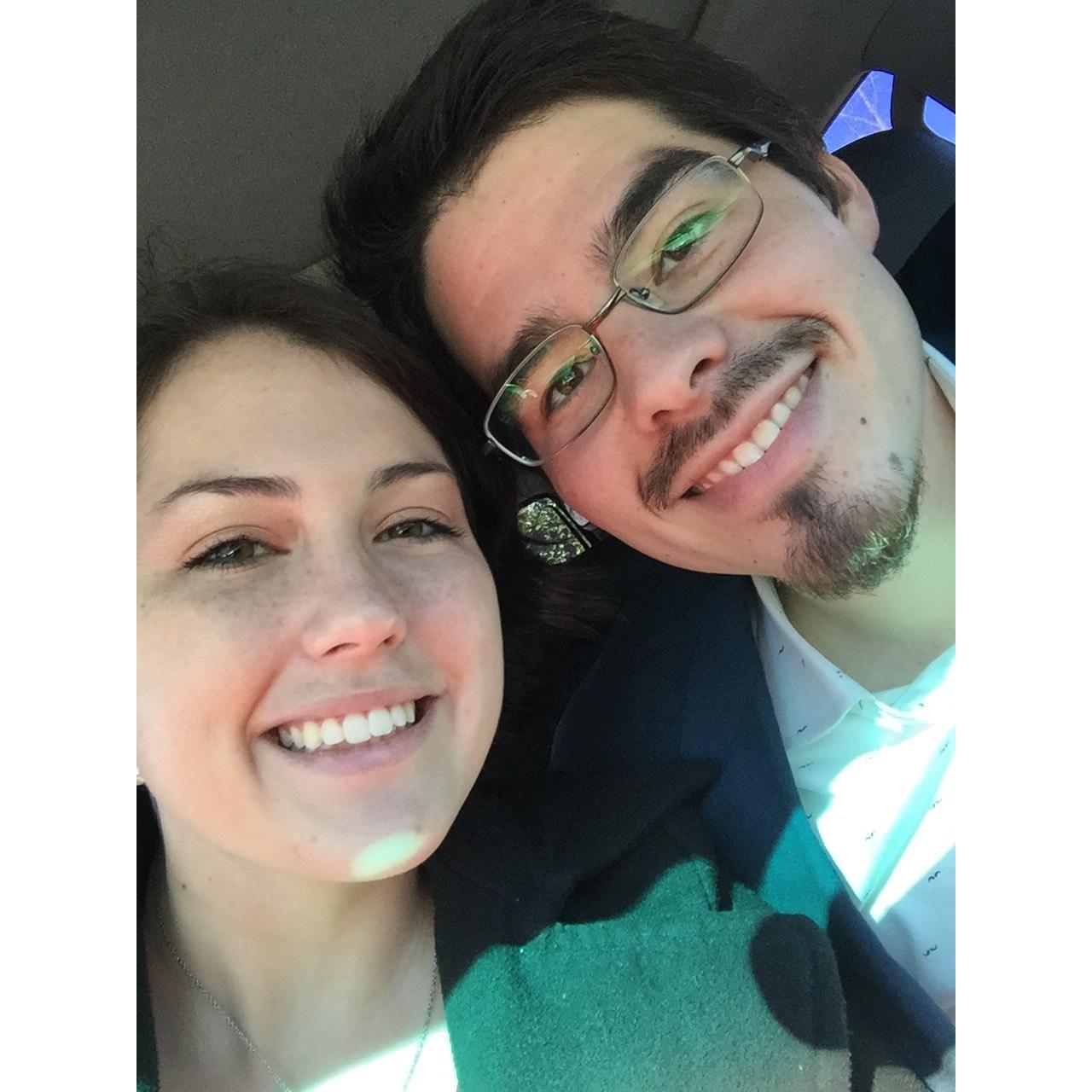 Our very first Valentine's Day together