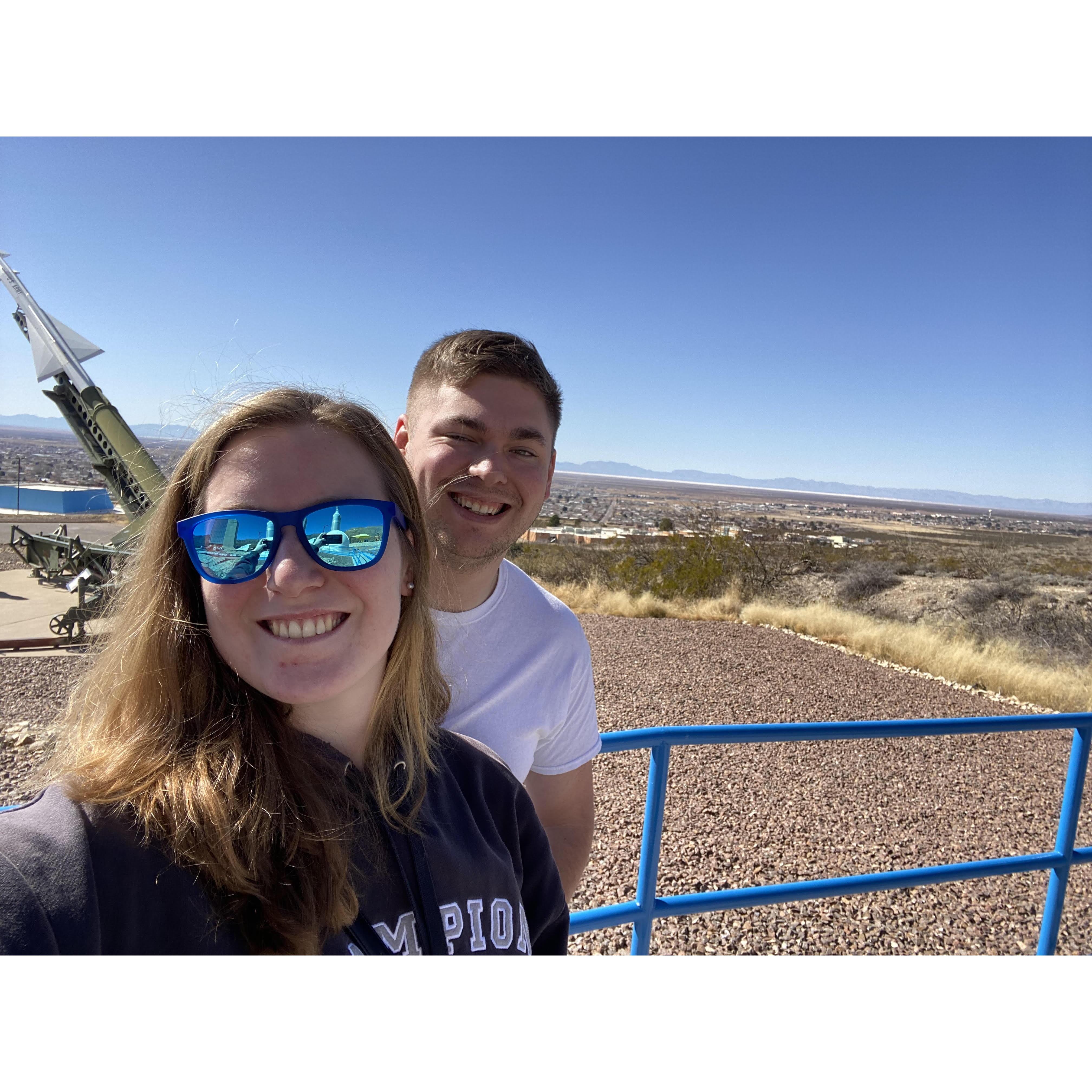 Visiting NM on our way to drop him off at AZ!