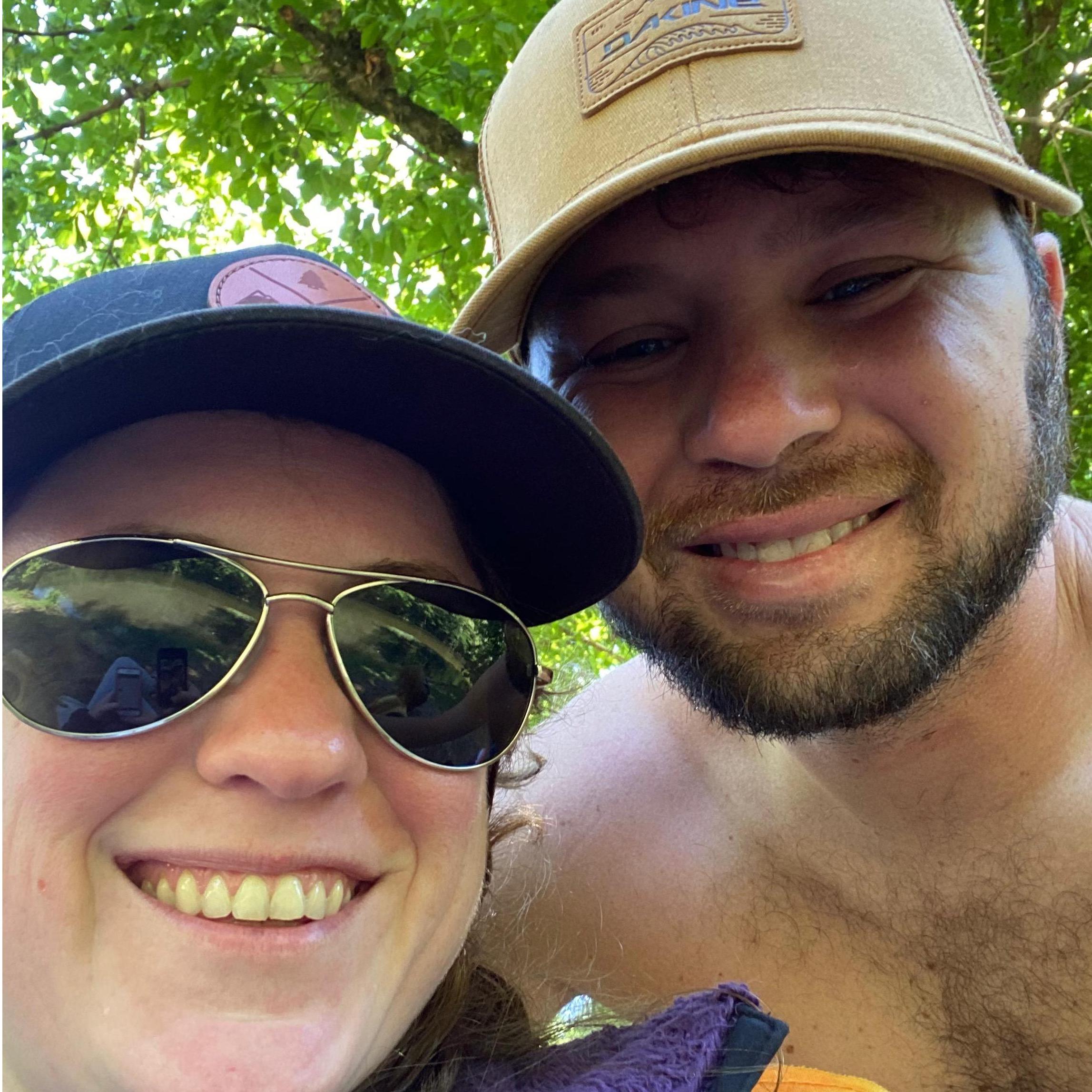 Kerry's first camping trip at Whispering River resort in Townsend, TN
