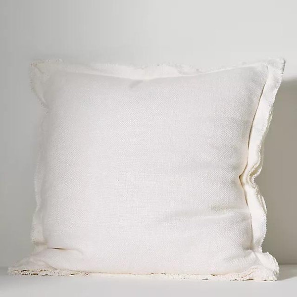 Luxe Linen Blend Pillow - Ivory/22x22