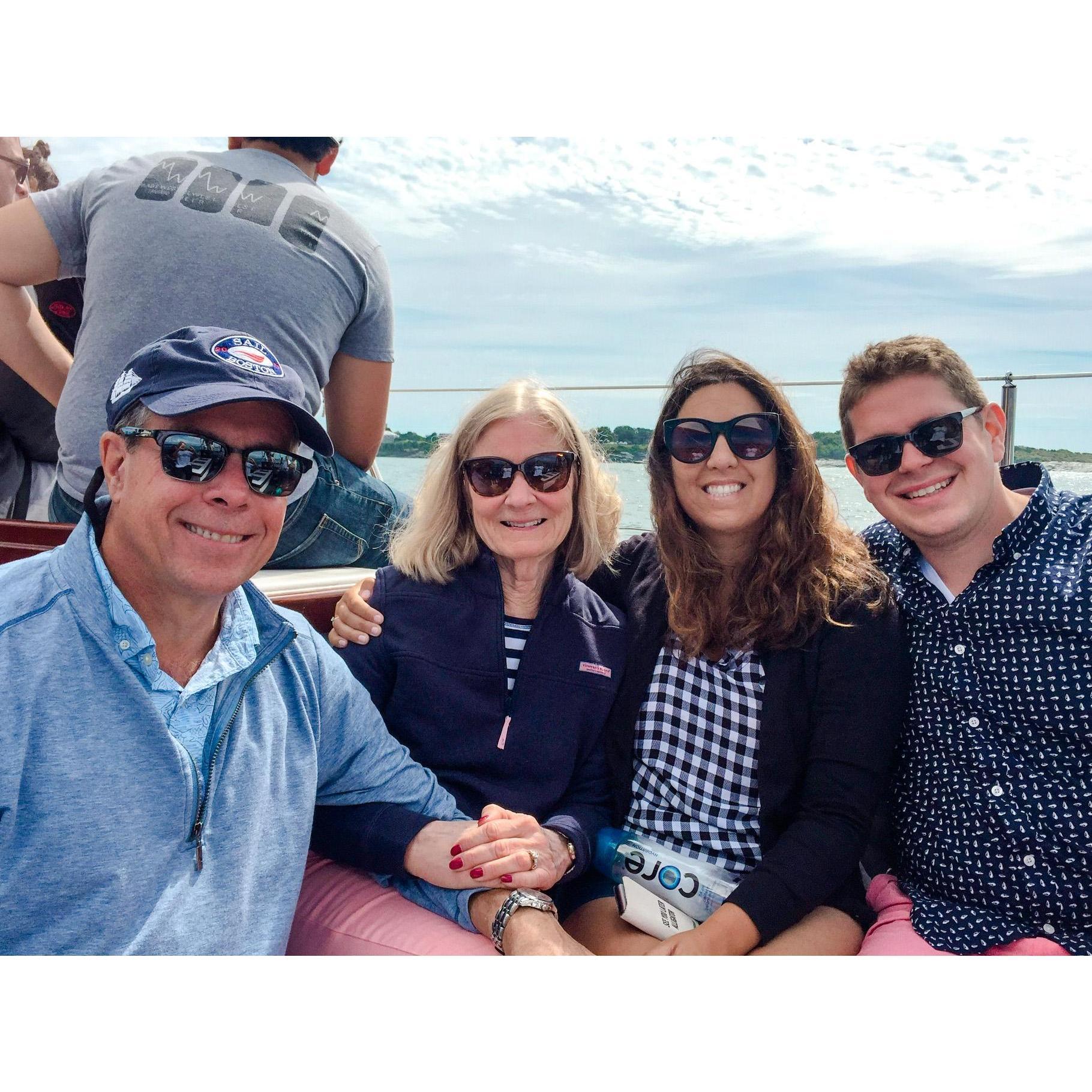 Family fun- on a boat!!