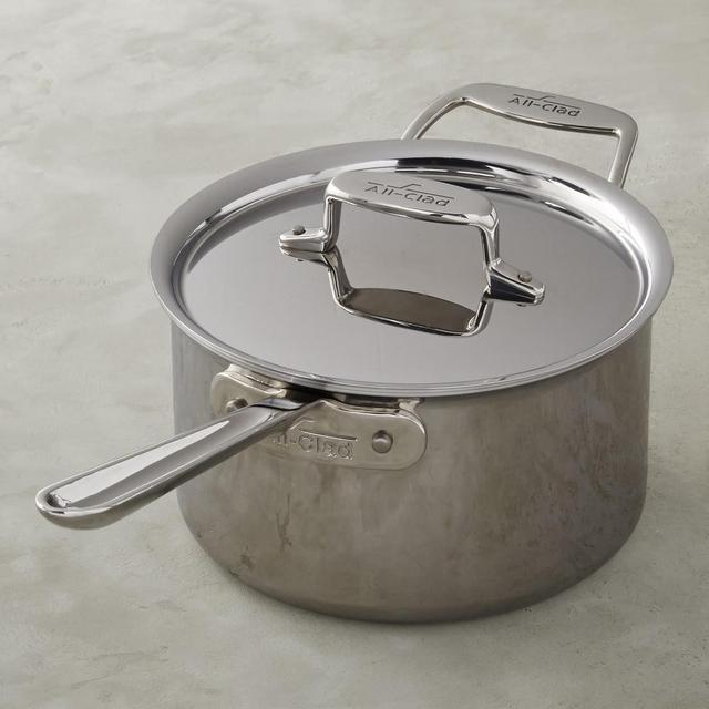 Cuisinart Classic 2.5qt Stainless Steel Saucepan With Cover And Brushed  Gold Handles Matte White : Target