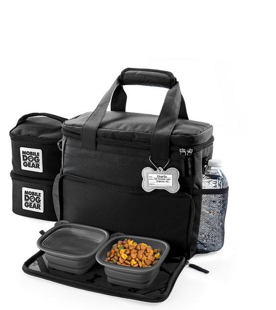 MOBILE DOG GEAR Week Away Tote Pet Travel Bag, Black, Medium/Large
