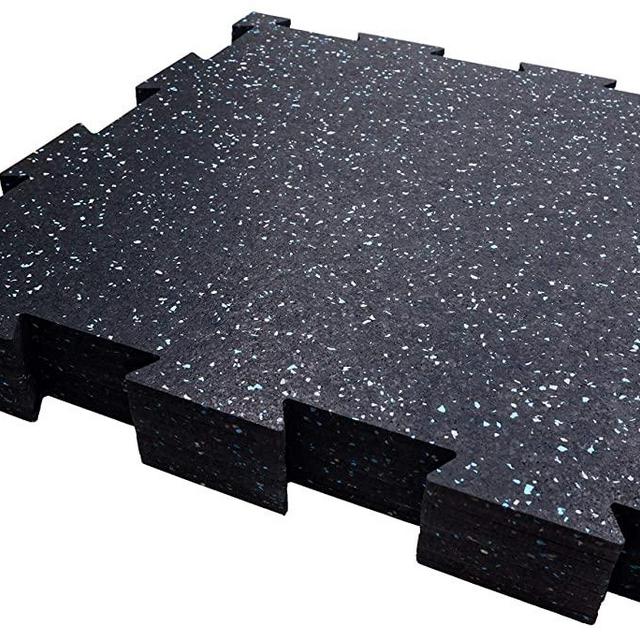 Dinoflex Rubber King Interlocking Tiles – Best Indoor/Outdoor Performance Flooring 19” x 19”- 6mm 10pc (23.5-sq ft)