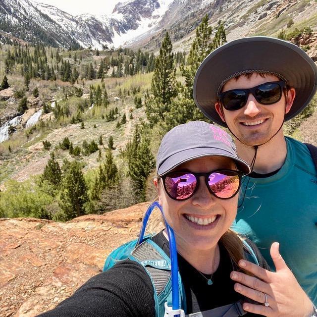 Lundy Canyon engagement photo