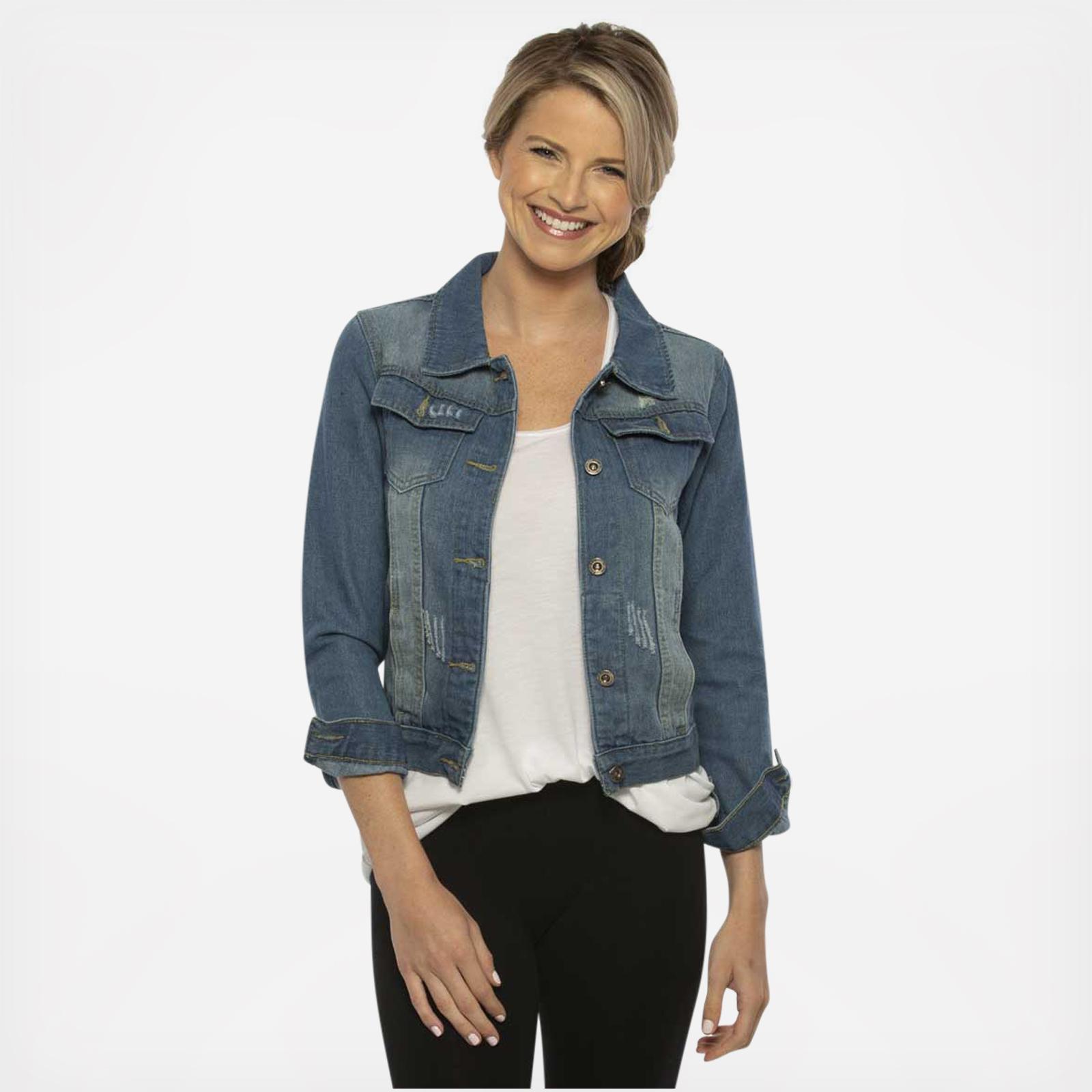 wife of the party jean jacket