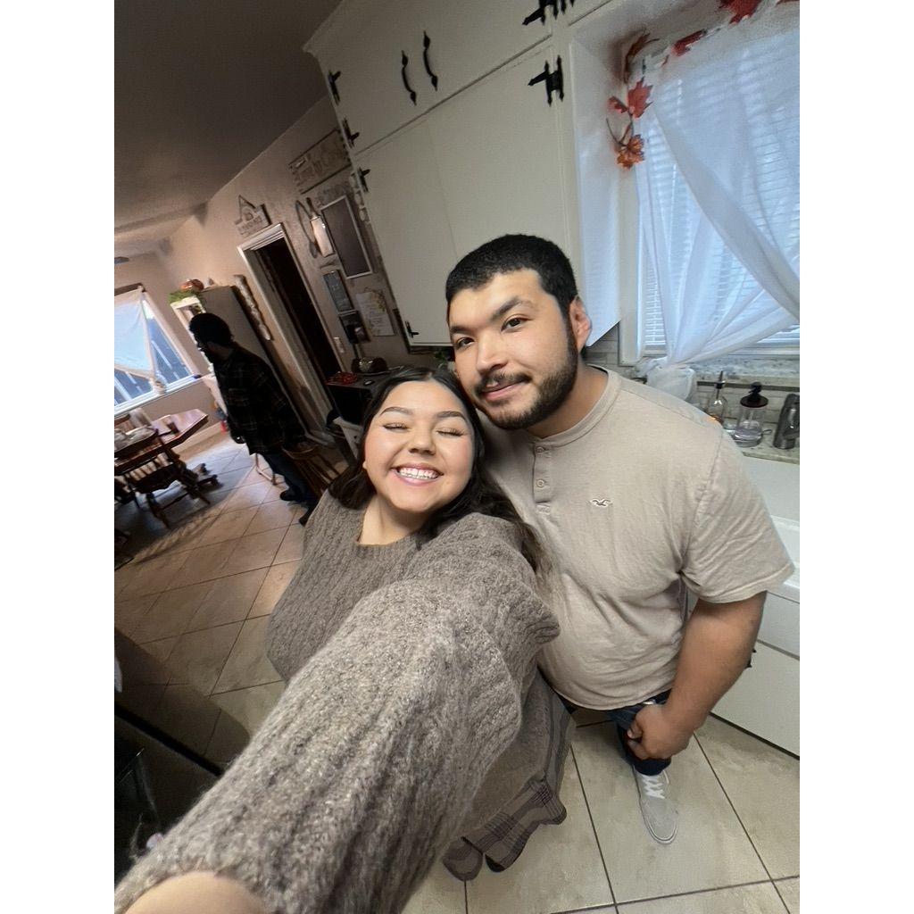 Last picture I have of us as boyfriend and girlfriend... little did I know he was going to pop the question 2 days later in this exact house