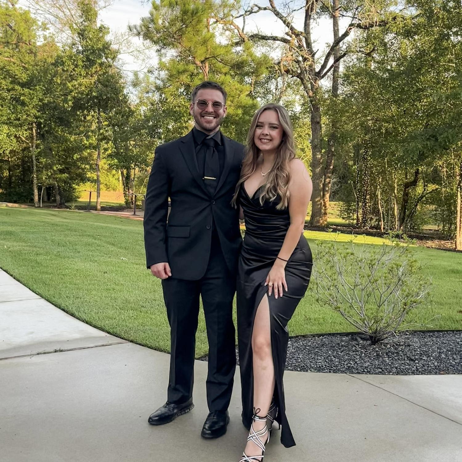 Our first wedding together.