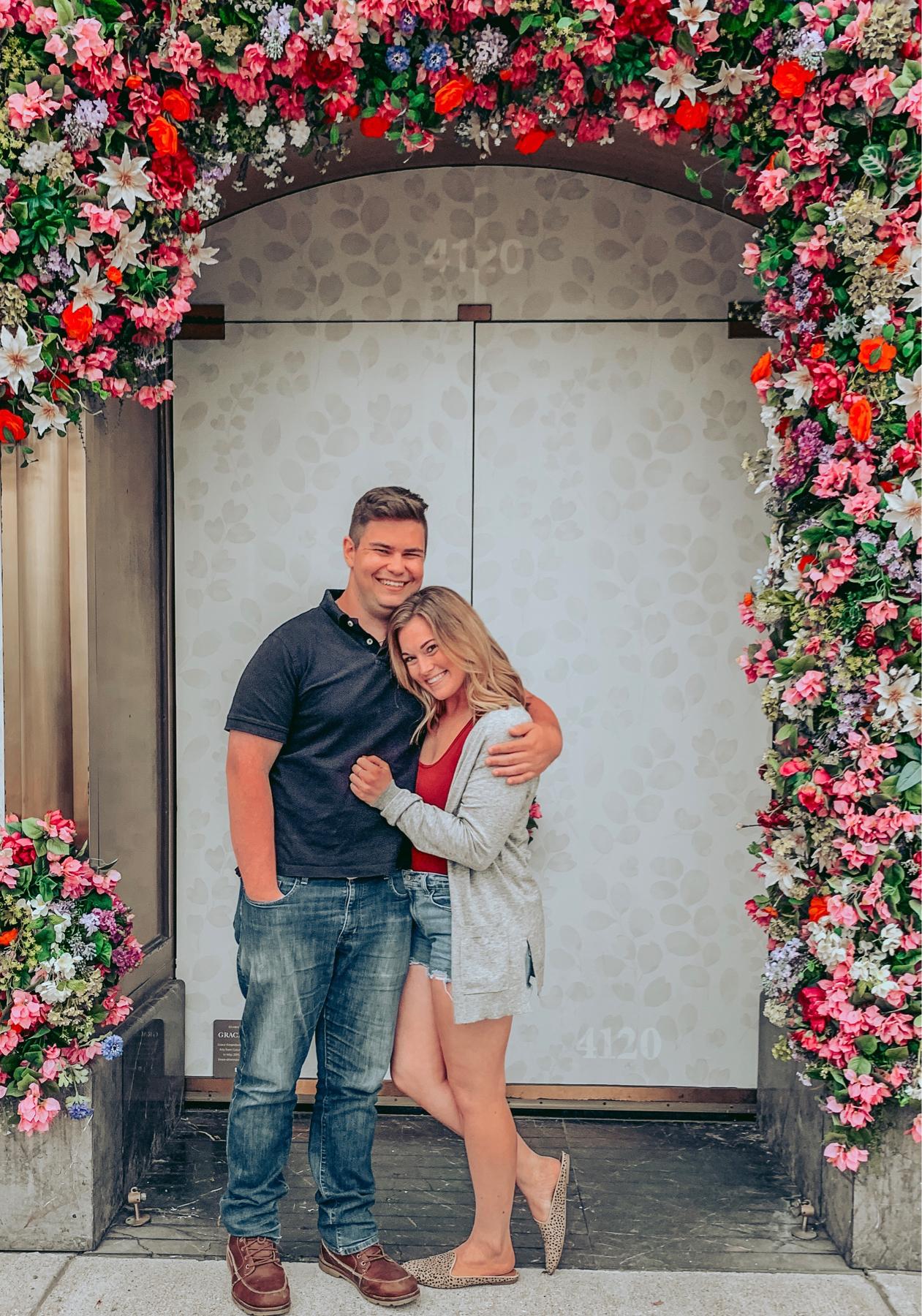 This was one of the couple's first photos together at Easton before they had Condados.