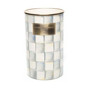 Mackenzie Childs Sterling Check Utensil Holder
