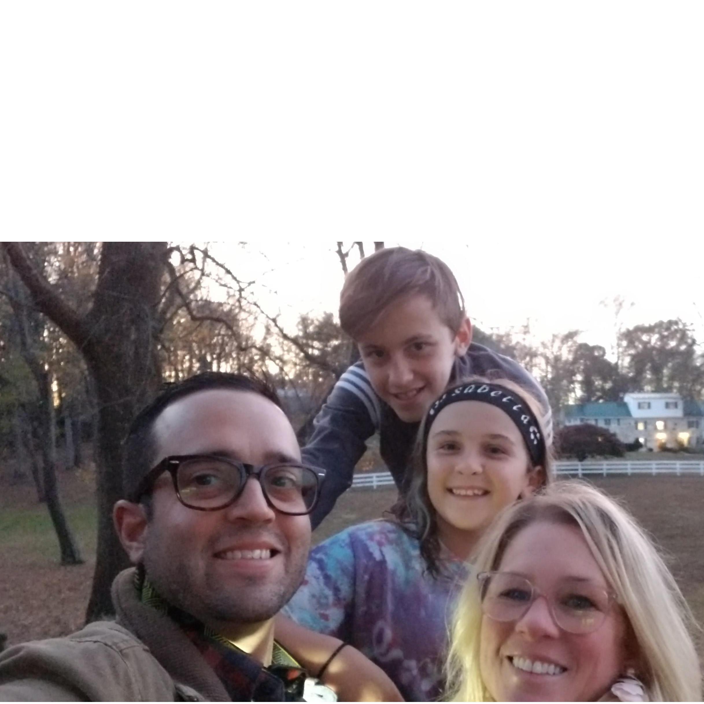 After we told Michael and Izzy we were engaged, we brought them to our new(old) house!