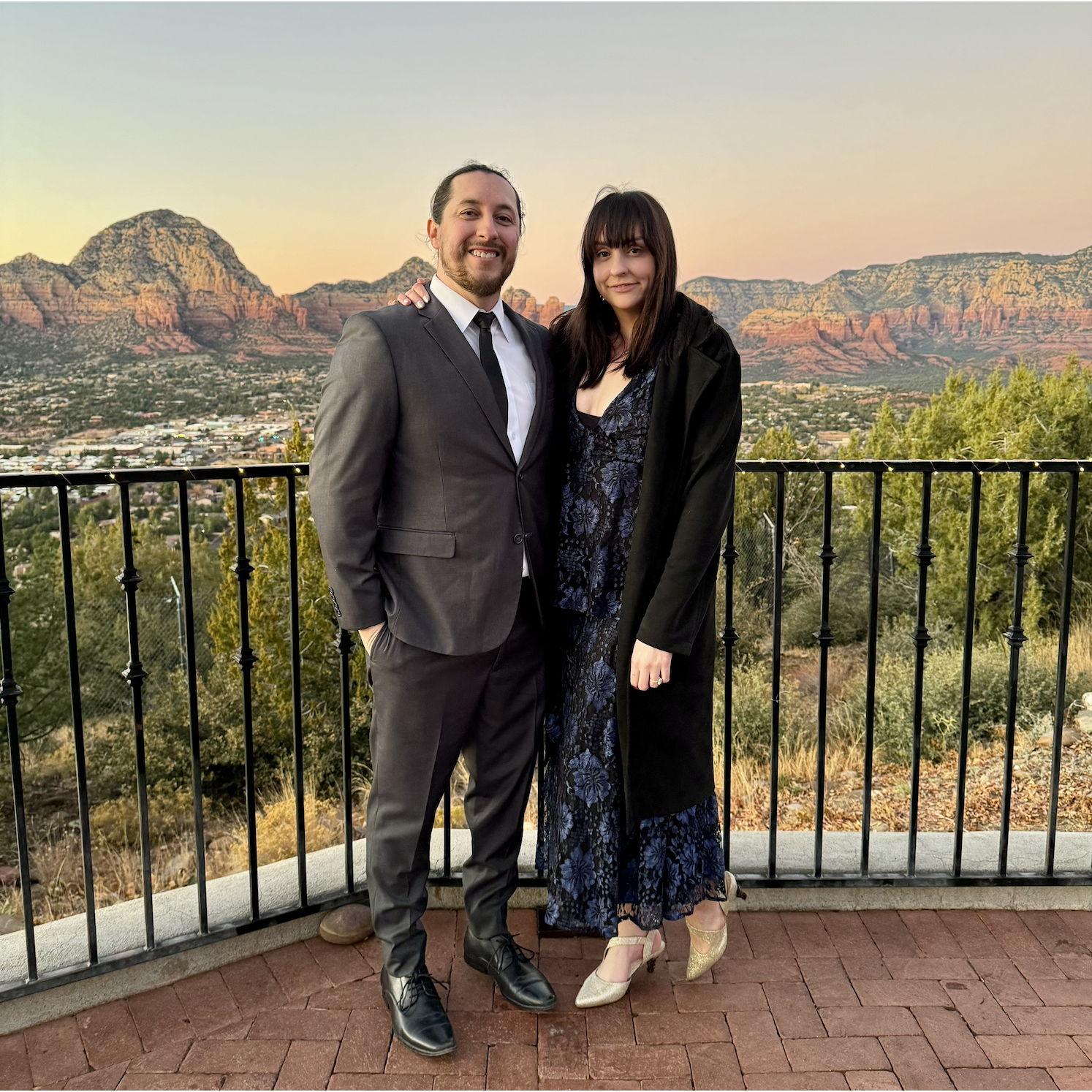 December 6, 2024 - At Cayce & David's wedding in Sedona
