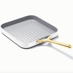 Caraway ceramic grill pan (Gold & White)