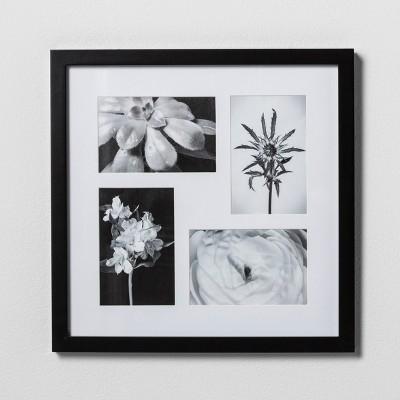 Thin Collage Frame Holds 4 Photos Black 4"x6" Photos - Made By Design™