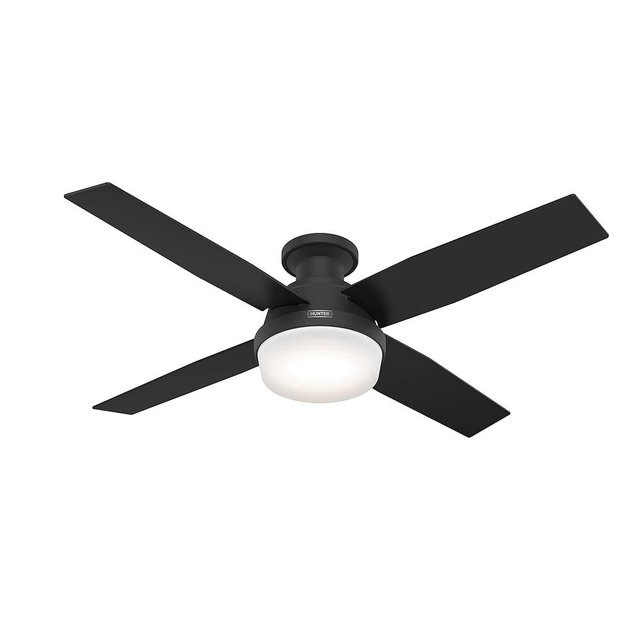 Hunter 52389 Dempsey Ceiling Fan 52 inches Matte Black