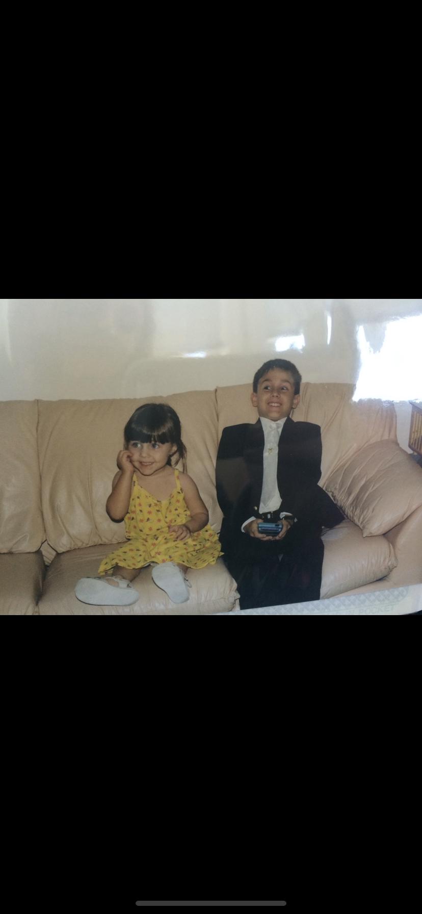 Michael with his younger sister, Jenna