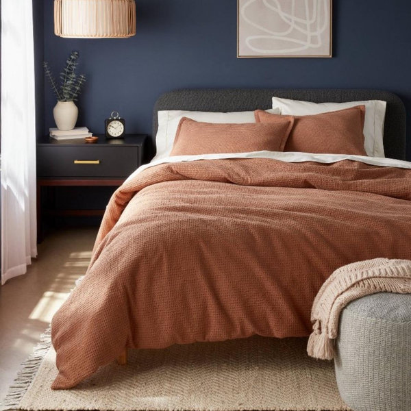 King Duvet Cover & Shams - Camel