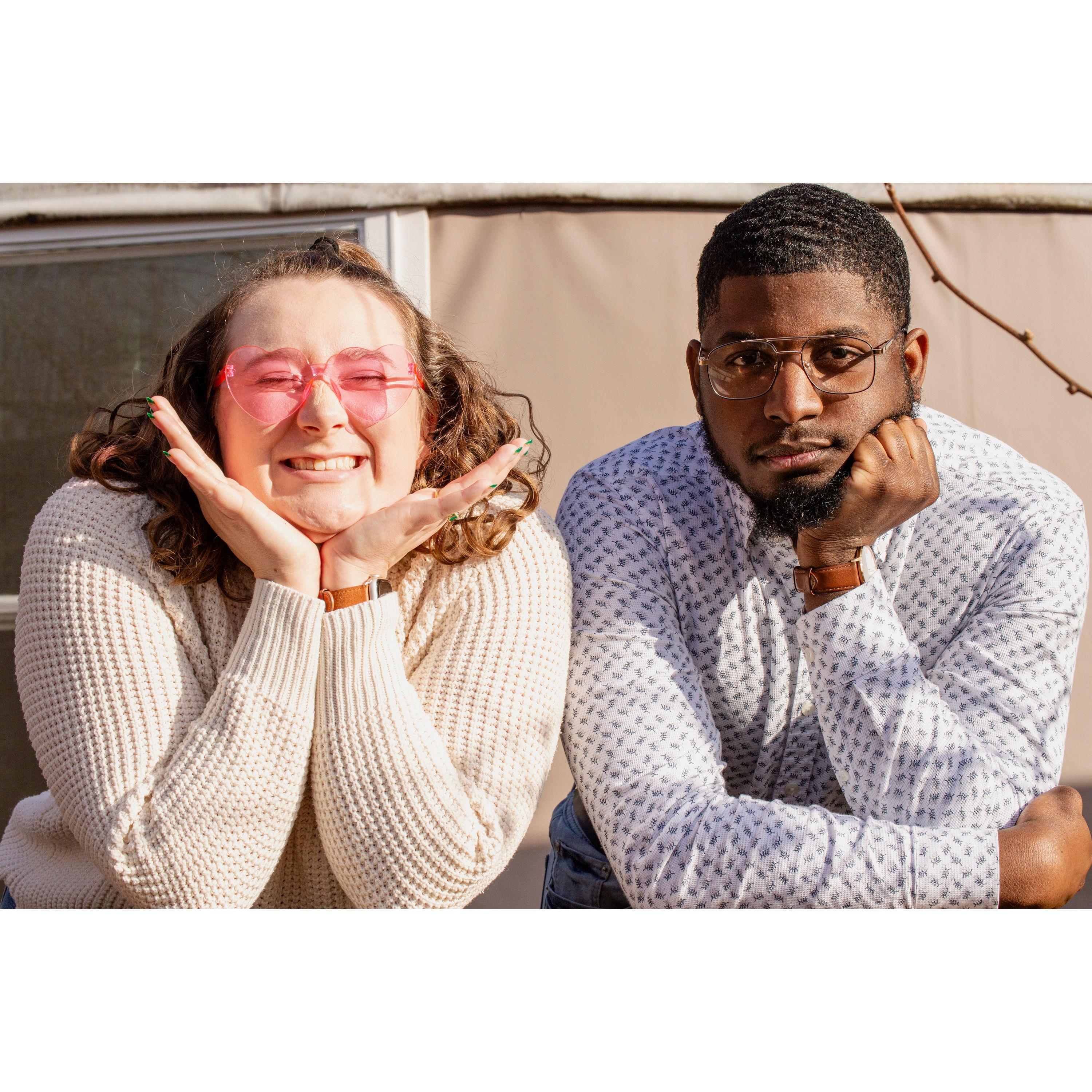 This is actually the opposite general energy status between the two of us. Malik tends to be more energetic than Cammie, but that energy is put into lifting her spirits.